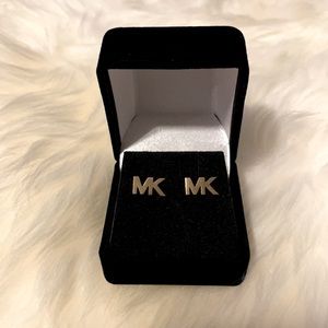 MK stainless steel gold earrings